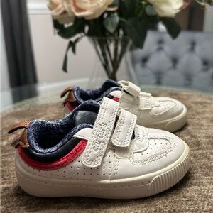 Carter's White and Red Kids Sneakers